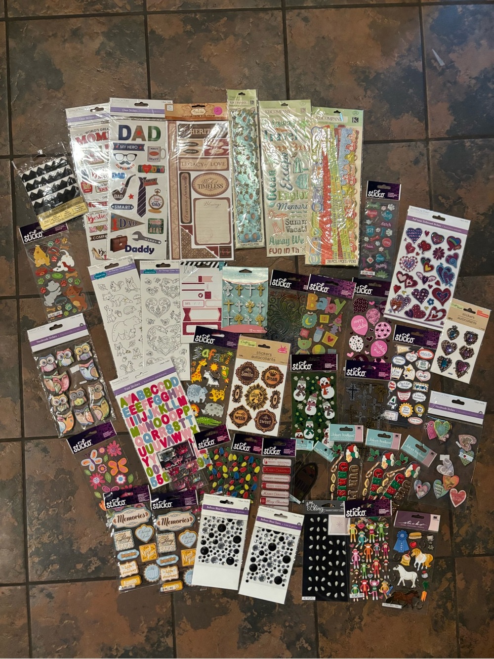 Assorted Sticker & Embellishment Bundle - Multicolor #99 - Picture 1 of 4